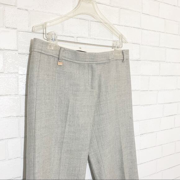 RESERVED BCBGMaxAzria Grey Wool Cropped Carrie Pants Size 4 - Picture 4 of 11